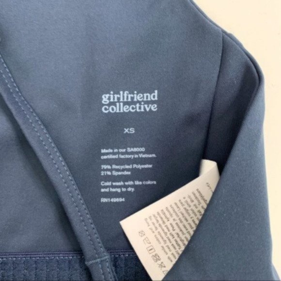 NWT Girlfriend Collective Midnight Topanga Bra - Picture 5 of 7